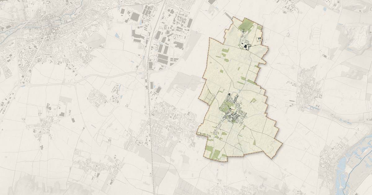 Portrait cartographique de Leudeville : relief, eau, forêts, bâti et voies, calculés à partir des données de l'IGN