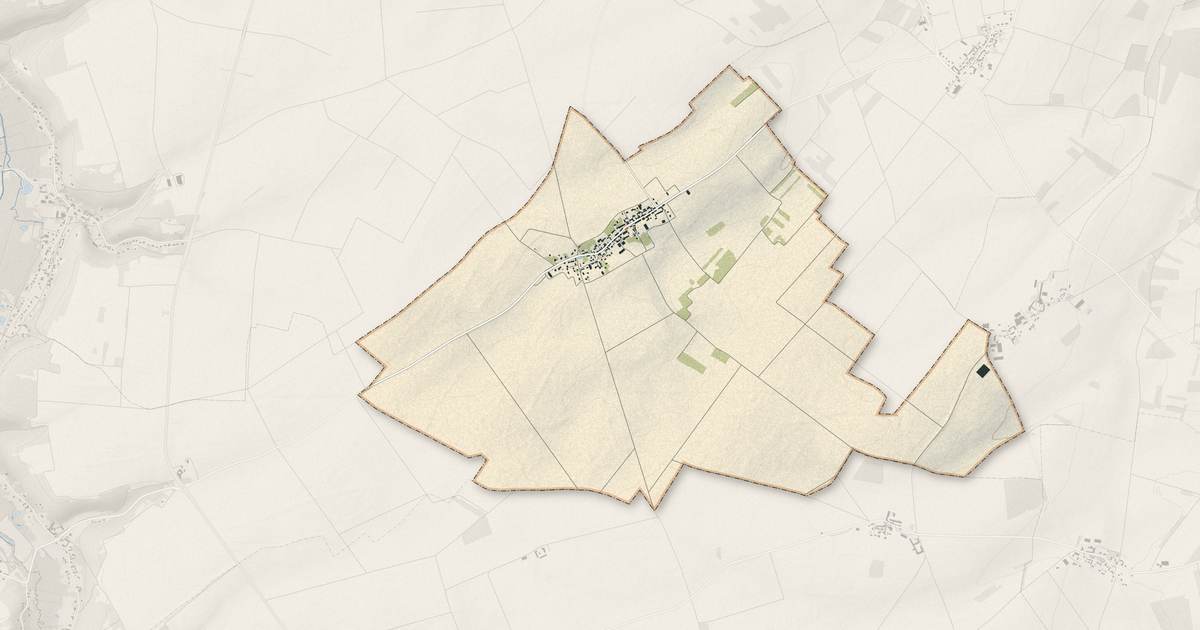 Portrait cartographique de Marolles-en-Beauce : relief, eau, forêts, bâti et voies, calculés à partir des données de l'IGN