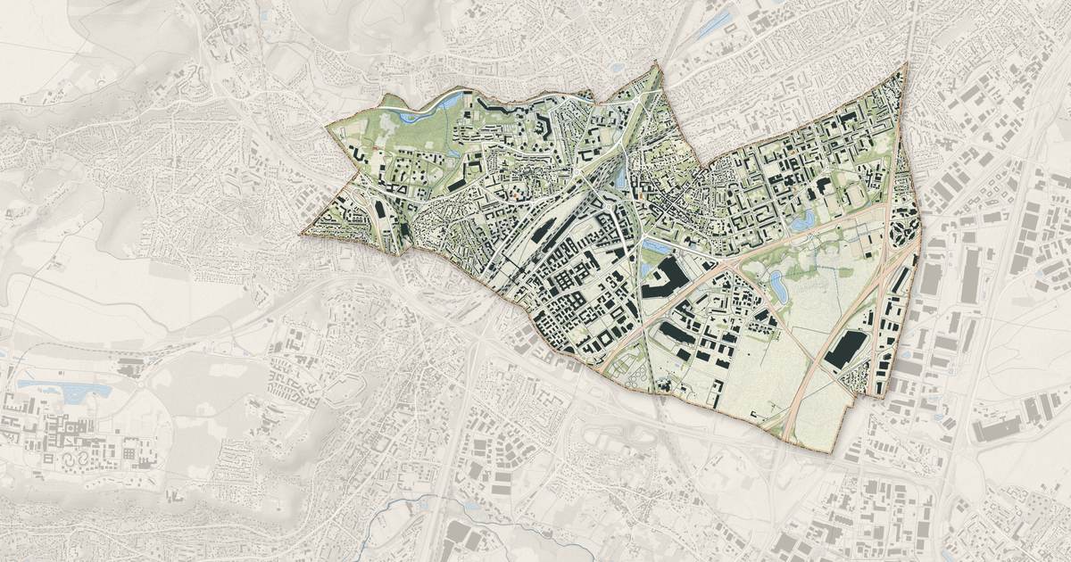 Portrait cartographique de Massy : relief, eau, forêts, bâti et voies, calculés à partir des données de l'IGN