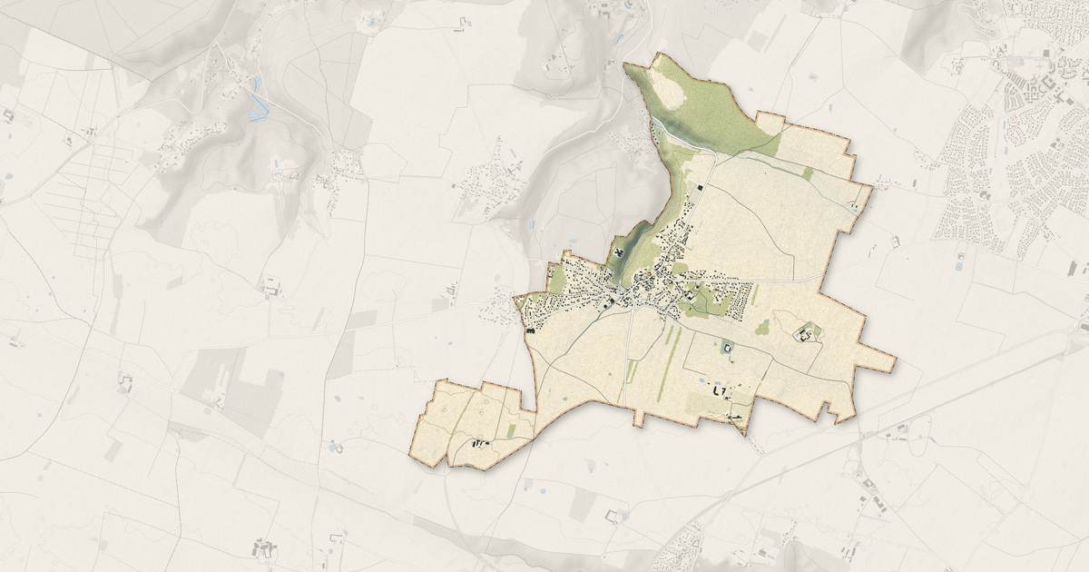 Portrait cartographique de Les Molières : relief, eau, forêts, bâti et voies, calculés à partir des données de l'IGN