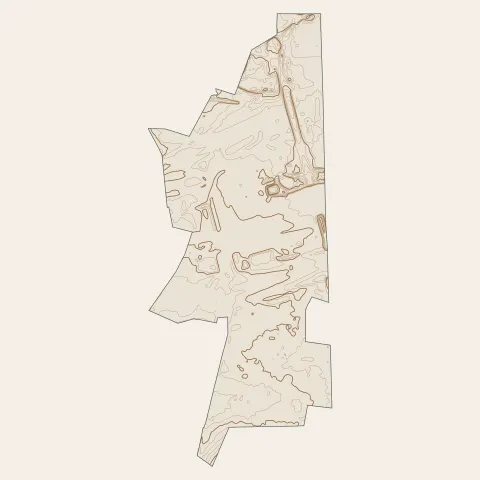 Paray-Vieille-Poste : courbes de niveau