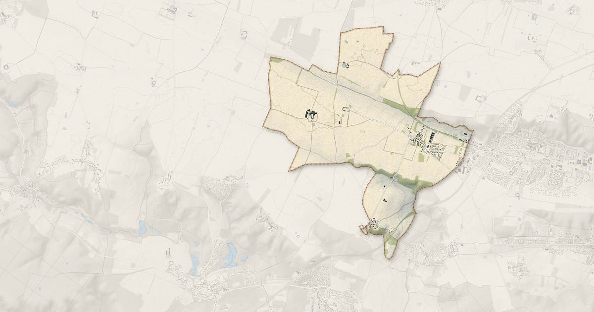 Portrait cartographique de Pecqueuse : relief, eau, forêts, bâti et voies, calculés à partir des données de l'IGN
