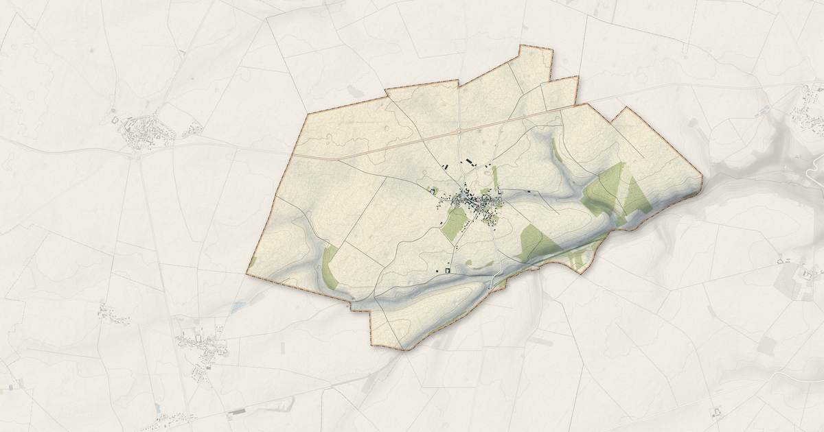 Portrait cartographique de Plessis-Saint-Benoist : relief, eau, forêts, bâti et voies, calculés à partir des données de l'IGN
