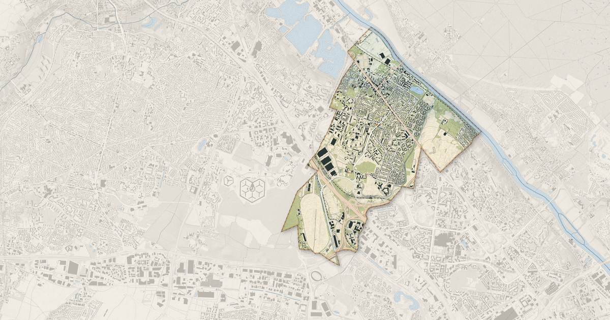 Portrait cartographique de Ris-Orangis : relief, eau, forêts, bâti et voies, calculés à partir des données de l'IGN