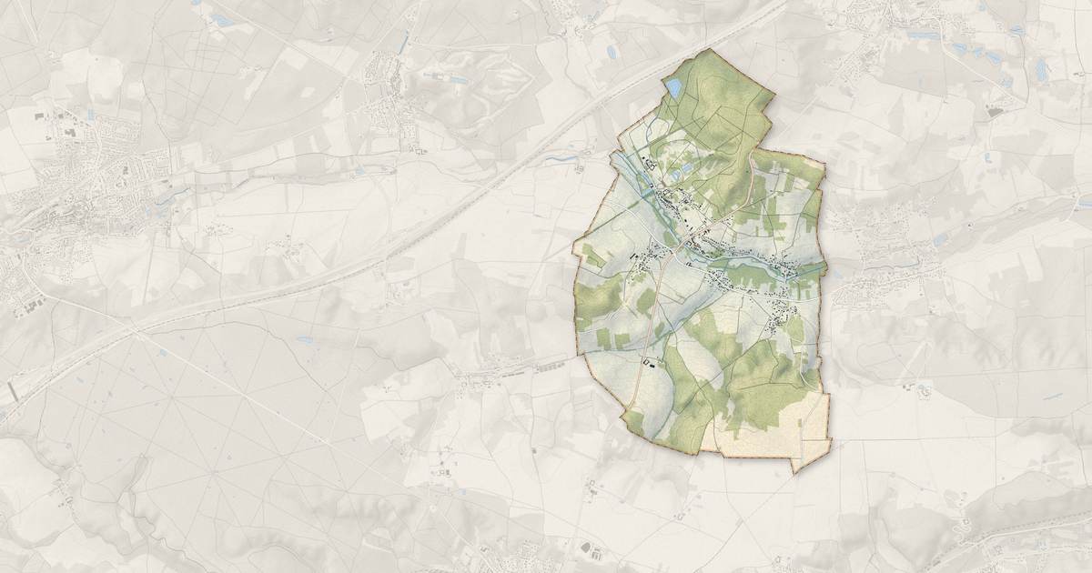 Portrait cartographique de Saint-Cyr-sous-Dourdan : relief, eau, forêts, bâti et voies, calculés à partir des données de l'IGN