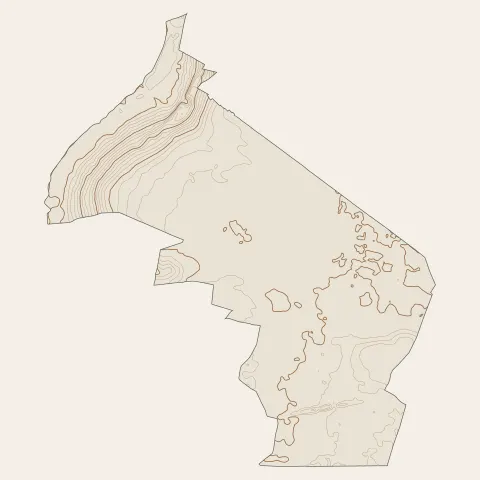 Sainte-Geneviève-des-Bois : courbes de niveau