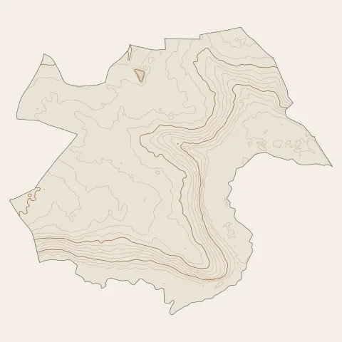 Saint-Vrain : courbes de niveau