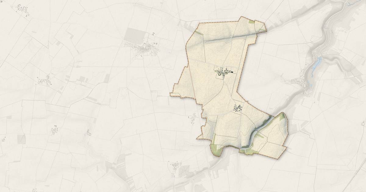 Portrait cartographique de Congerville-Thionville : relief, eau, forêts, bâti et voies, calculés à partir des données de l'IGN