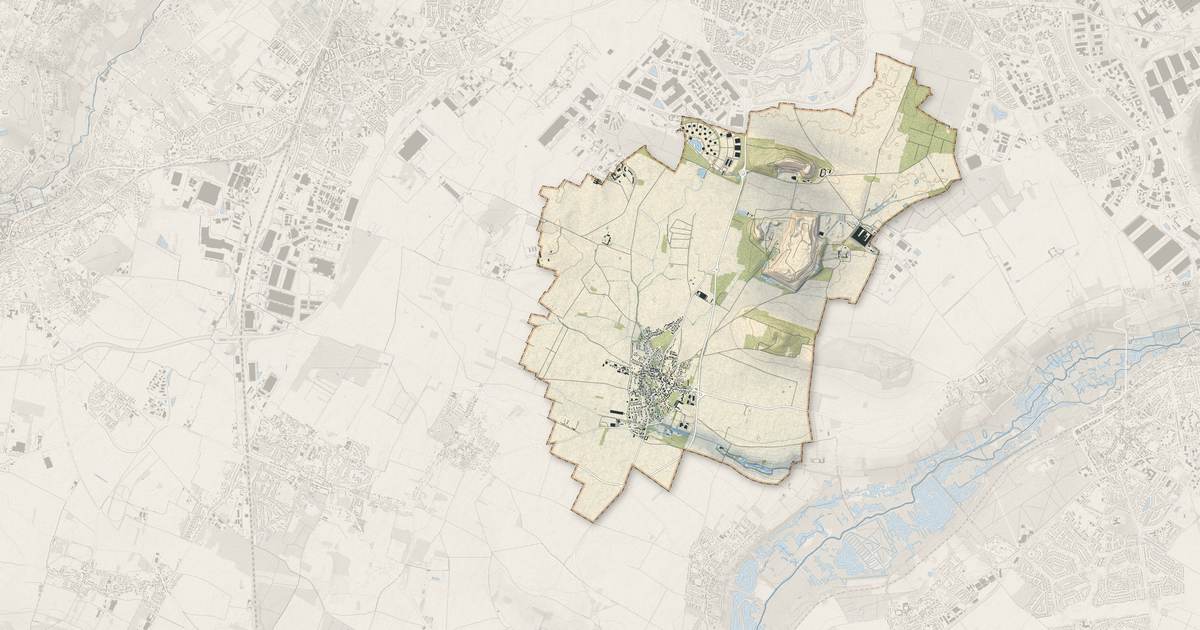 Portrait cartographique de Vert-le-Grand : relief, eau, forêts, bâti et voies, calculés à partir des données de l'IGN