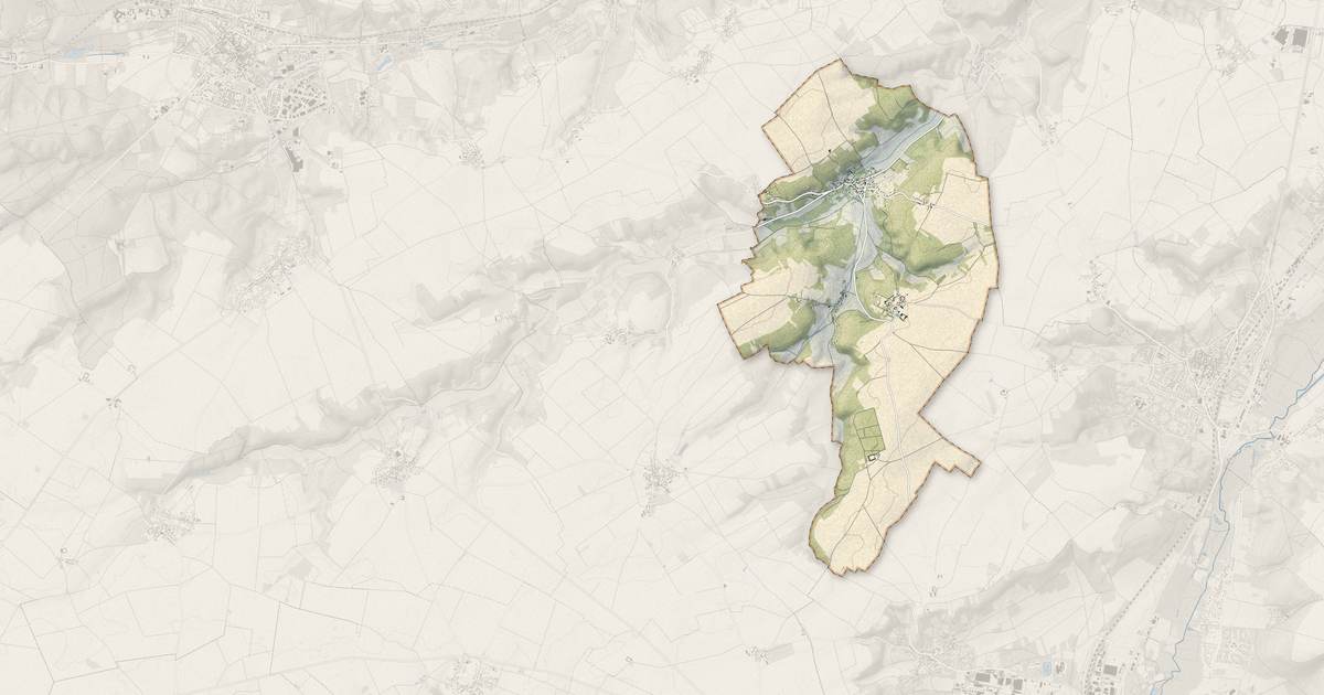 Portrait cartographique de Villeconin : relief, eau, forêts, bâti et voies, calculés à partir des données de l'IGN