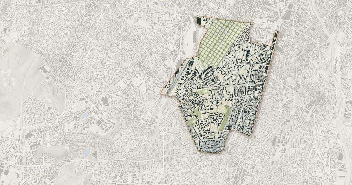 Portrait cartographique de Bagneux : relief, eau, forêts, bâti et voies, calculés à partir des données de l'IGN