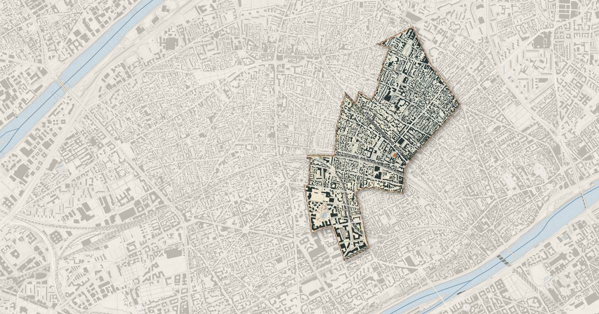 Portrait cartographique de Bois-Colombes : relief, eau, forêts, bâti et voies, calculés à partir des données de l'IGN