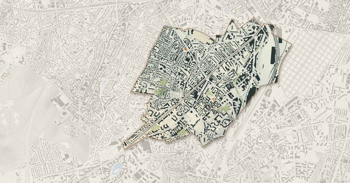 Portrait cartographique de Châtillon : relief, eau, forêts, bâti et voies, calculés à partir des données de l'IGN
