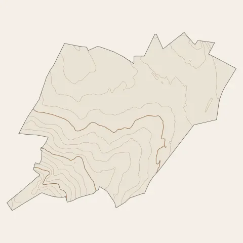 Châtillon : courbes de niveau