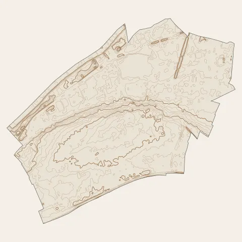 Colombes : courbes de niveau