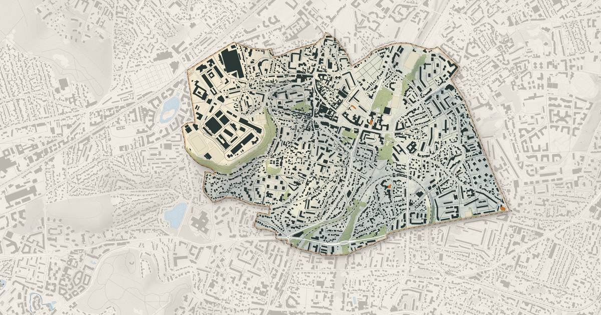 Portrait cartographique de Fontenay-aux-Roses : relief, eau, forêts, bâti et voies, calculés à partir des données de l'IGN