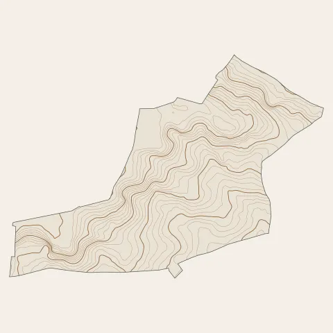 Garches : courbes de niveau