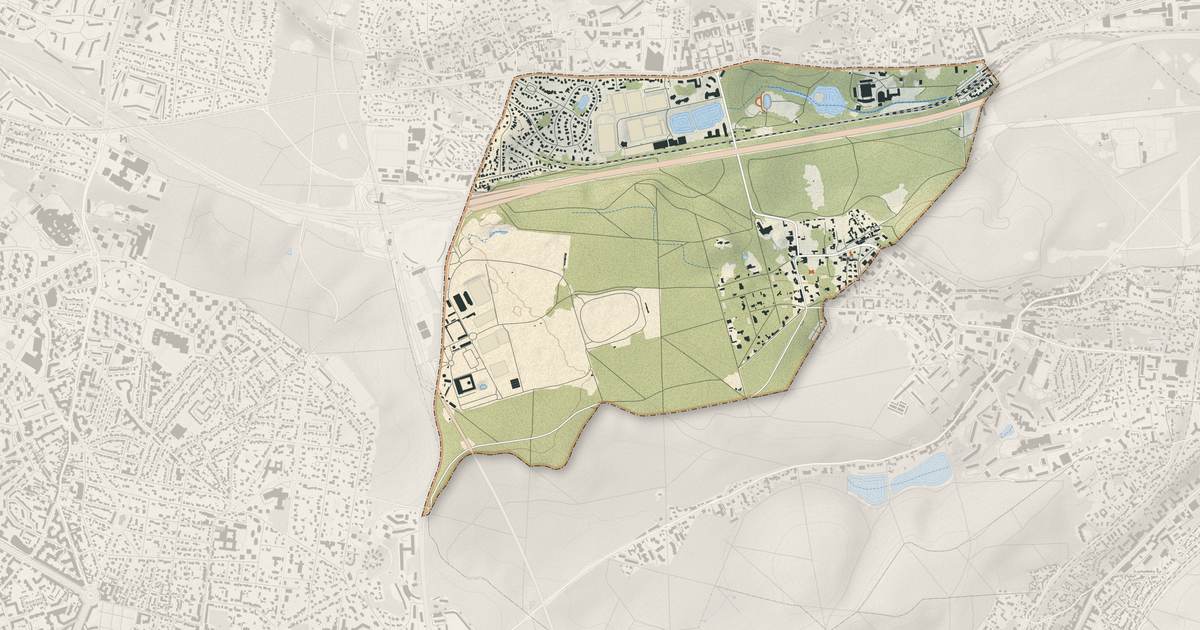 Portrait cartographique de Marnes-la-Coquette : relief, eau, forêts, bâti et voies, calculés à partir des données de l'IGN