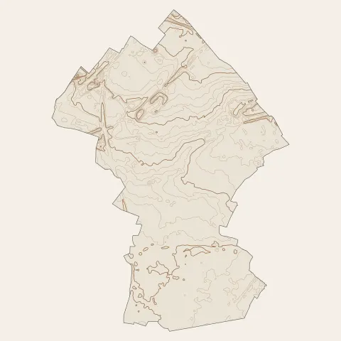Aulnay-sous-Bois : courbes de niveau