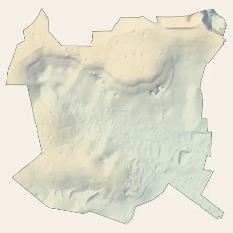 Coubron : relief