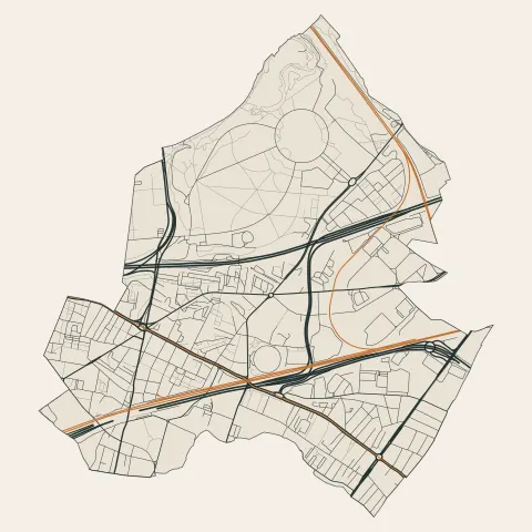 La Courneuve : voies