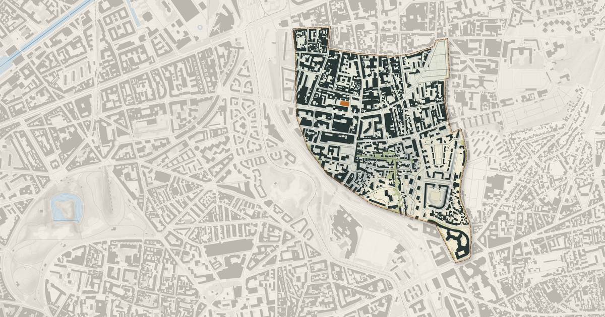 Portrait cartographique de Le Pré-Saint-Gervais : relief, eau, forêts, bâti et voies, calculés à partir des données de l'IGN