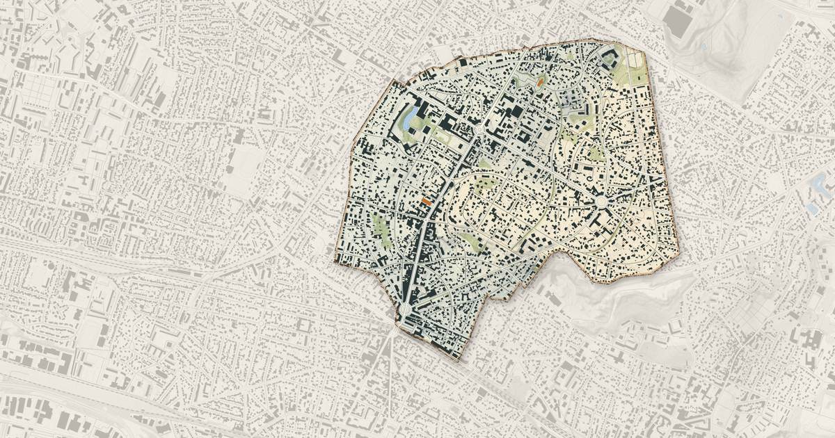 Portrait cartographique de Le Raincy : relief, eau, forêts, bâti et voies, calculés à partir des données de l'IGN