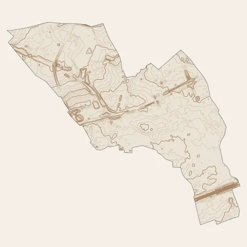 Villepinte : courbes de niveau