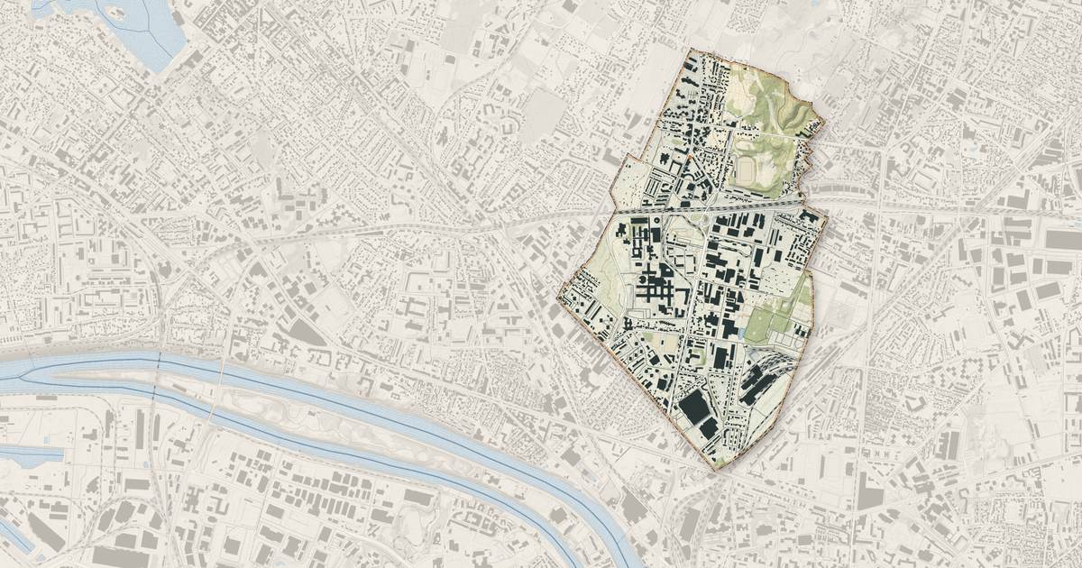 Portrait cartographique de Villetaneuse : relief, eau, forêts, bâti et voies, calculés à partir des données de l'IGN