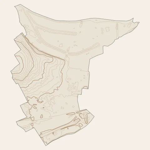 Bonneuil-sur-Marne : courbes de niveau