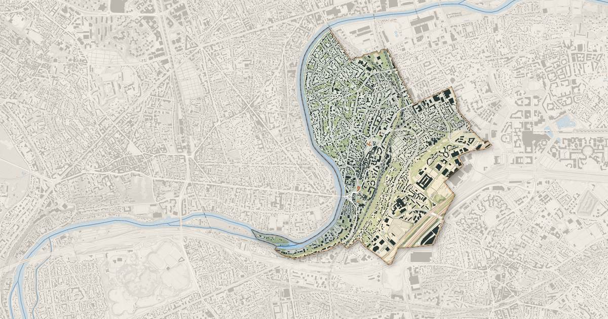 Portrait cartographique de Bry-sur-Marne : relief, eau, forêts, bâti et voies, calculés à partir des données de l'IGN