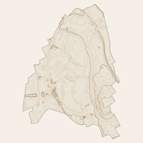 Créteil : courbes de niveau