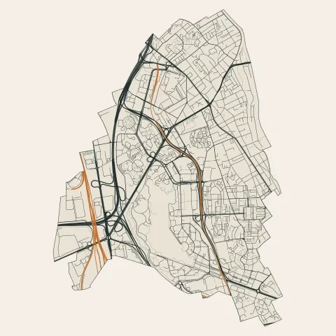 Créteil : voies