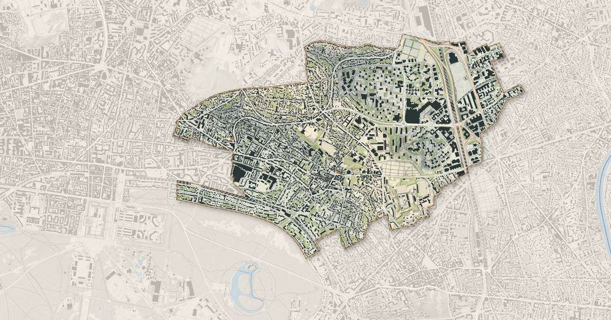 Portrait cartographique de Fontenay-sous-Bois : relief, eau, forêts, bâti et voies, calculés à partir des données de l'IGN