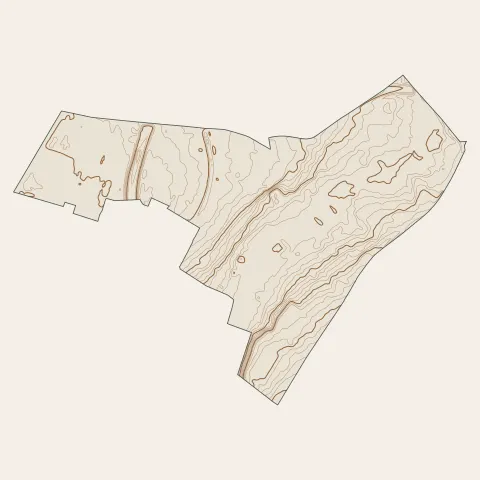 Gentilly : courbes de niveau