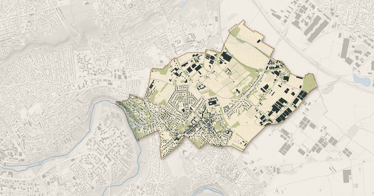 Portrait cartographique de Mandres-les-Roses : relief, eau, forêts, bâti et voies, calculés à partir des données de l'IGN