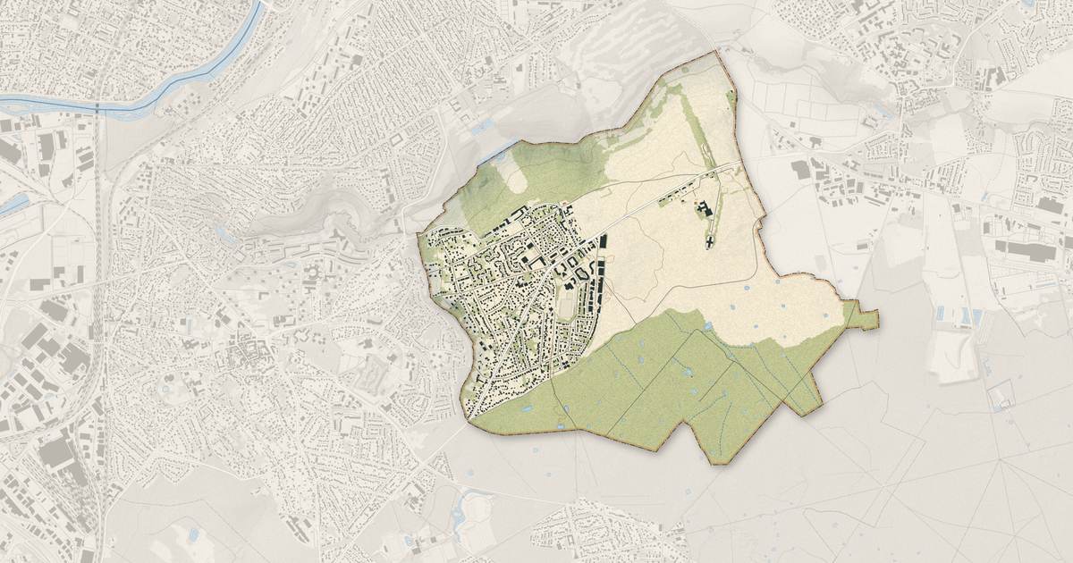 Portrait cartographique de Noiseau : relief, eau, forêts, bâti et voies, calculés à partir des données de l'IGN