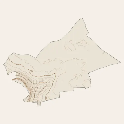 Périgny : courbes de niveau