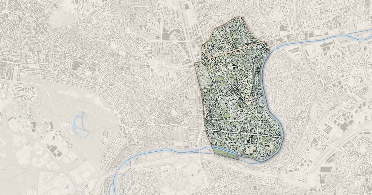 Portrait cartographique de Le Perreux-sur-Marne : relief, eau, forêts, bâti et voies, calculés à partir des données de l'IGN