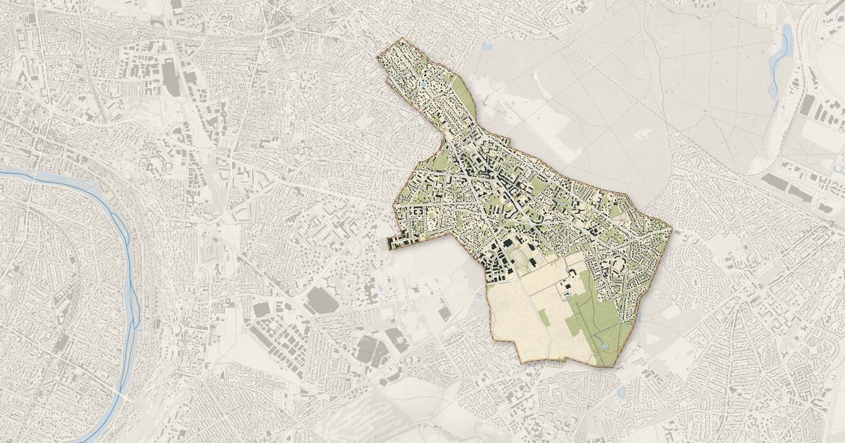 Portrait cartographique de Le Plessis-Trévise : relief, eau, forêts, bâti et voies, calculés à partir des données de l'IGN