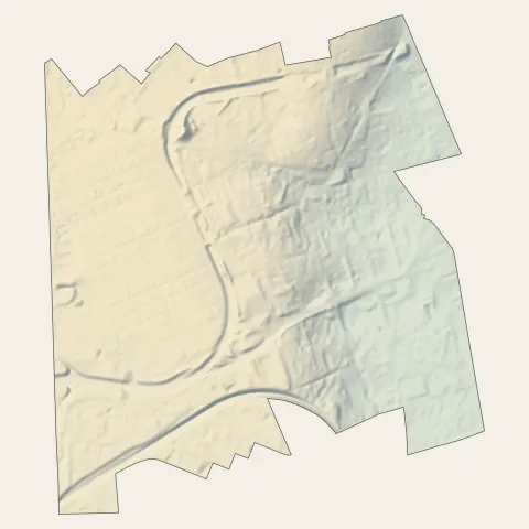 Thiais : relief