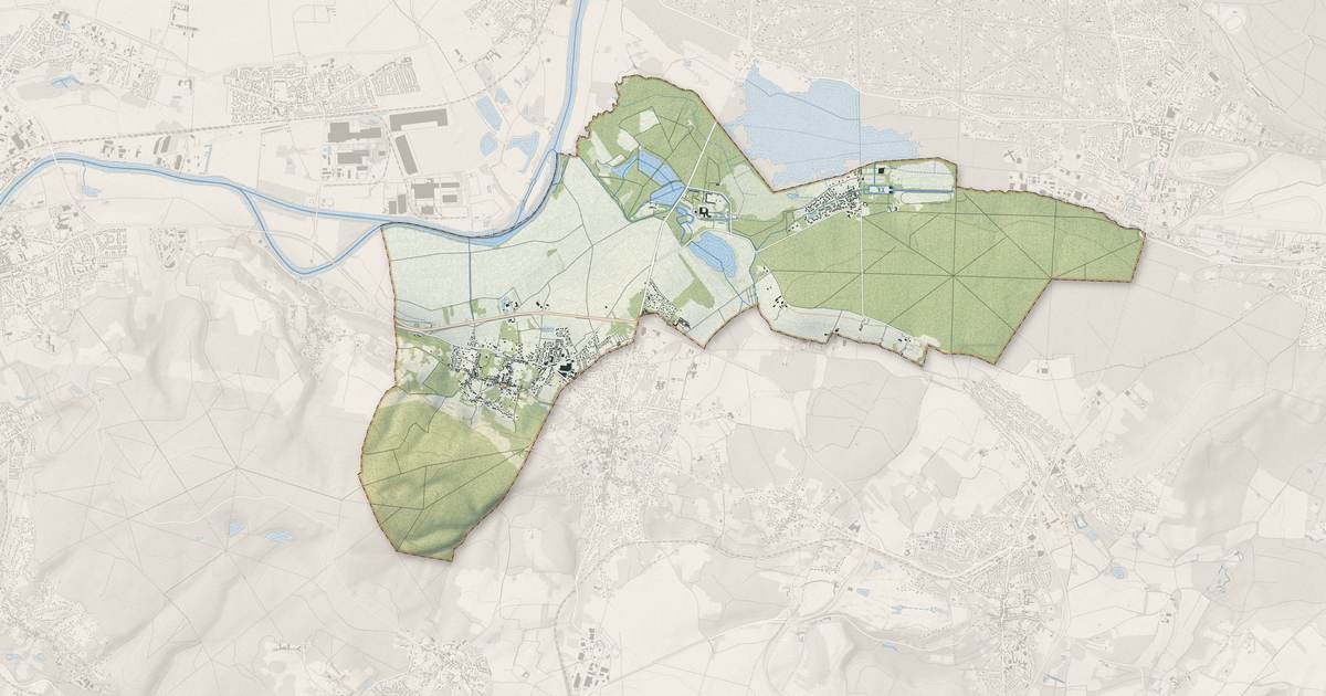 Portrait cartographique de Asnières-sur-Oise : relief, eau, forêts, bâti et voies, calculés à partir des données de l'IGN