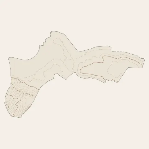 Asnières-sur-Oise : courbes de niveau
