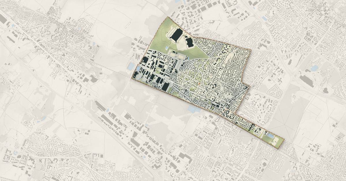 Portrait cartographique de Beauchamp : relief, eau, forêts, bâti et voies, calculés à partir des données de l'IGN