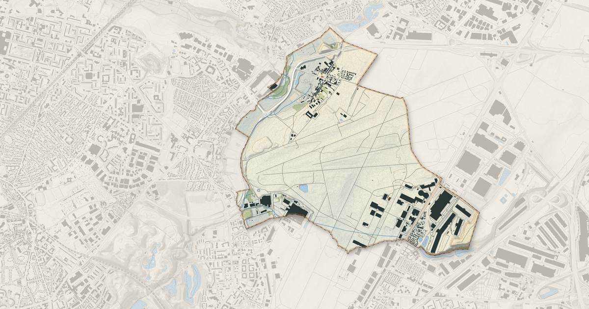 Portrait cartographique de Bonneuil-en-France : relief, eau, forêts, bâti et voies, calculés à partir des données de l'IGN