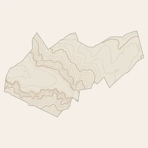 Bouffémont : courbes de niveau