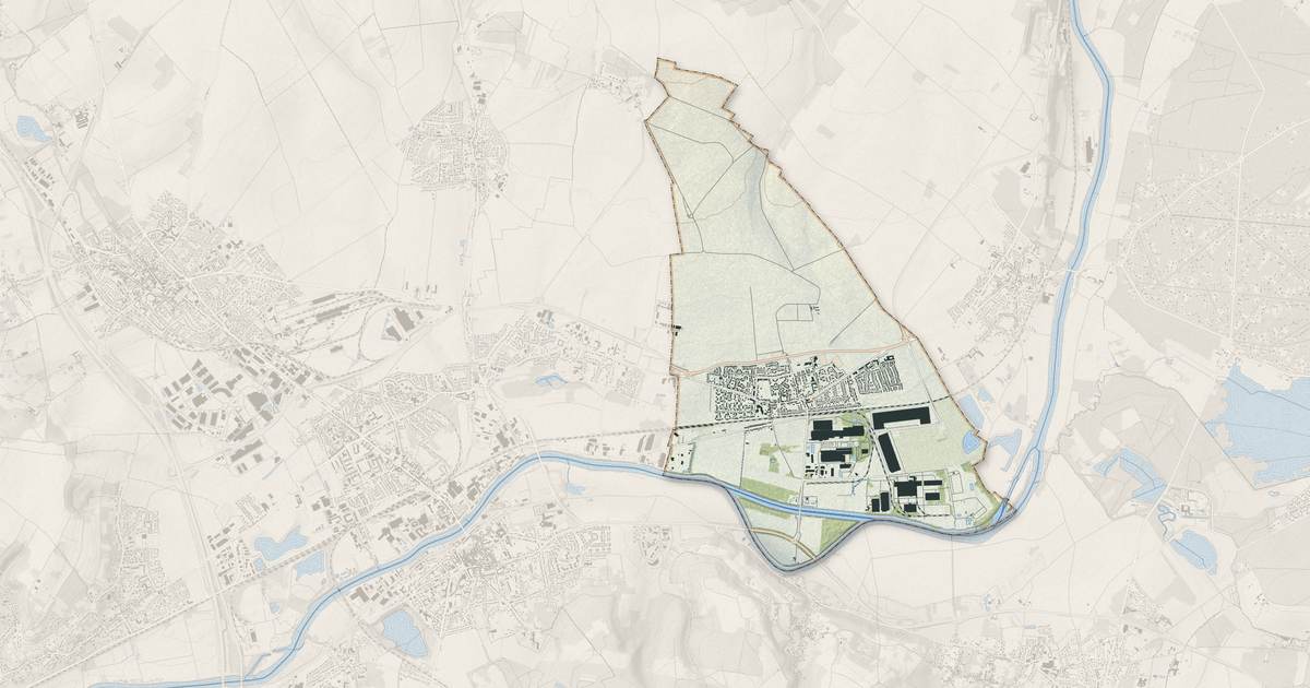 Portrait cartographique de Bruyères-sur-Oise : relief, eau, forêts, bâti et voies, calculés à partir des données de l'IGN