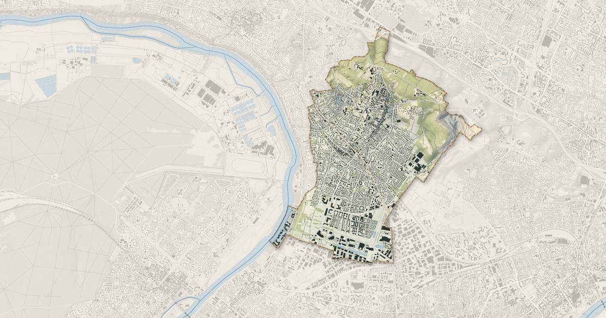 Portrait cartographique de Cormeilles-en-Parisis : relief, eau, forêts, bâti et voies, calculés à partir des données de l'IGN