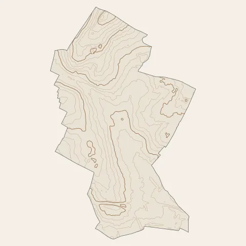 Eaubonne : courbes de niveau