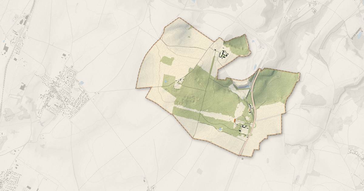 Portrait cartographique de Épinay-Champlâtreux : relief, eau, forêts, bâti et voies, calculés à partir des données de l'IGN